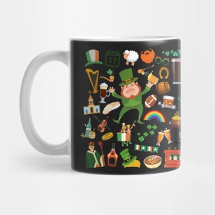 Ireland Travel Icons Mug